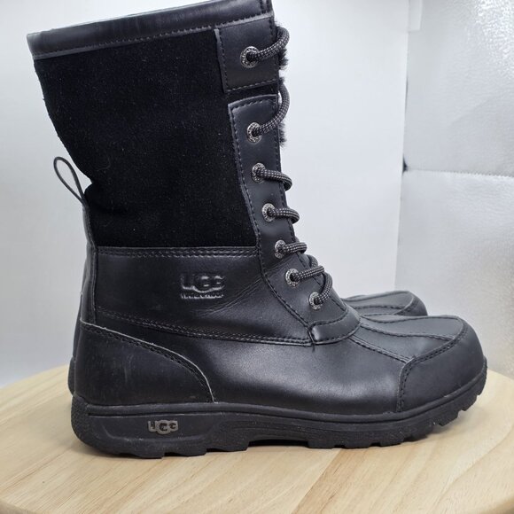 Women's 6.5 - UGG K Butte II CWR 1098890K  Boots Black  Uggs GS 5 - Picture 3 of 10